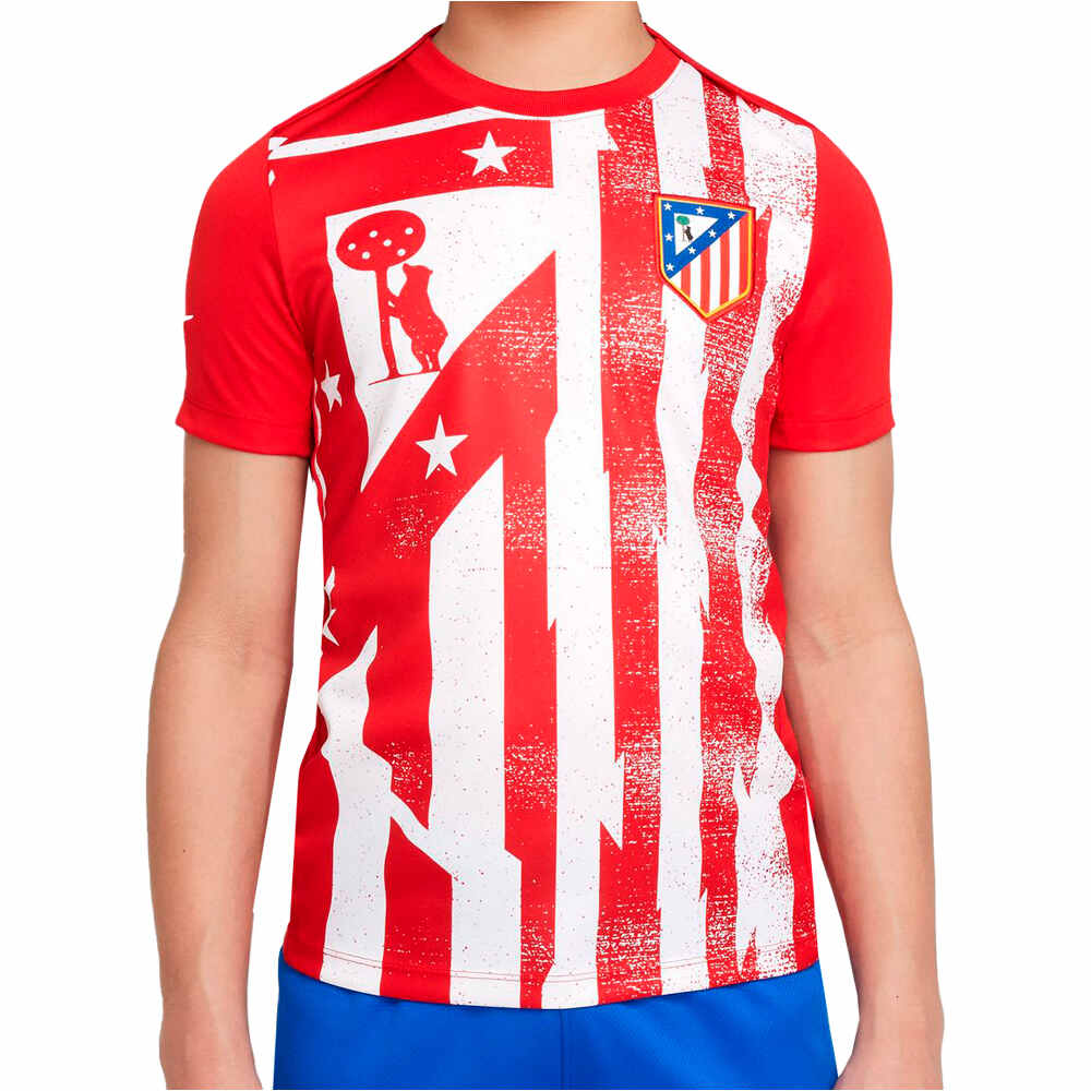 Nike camiseta entrenamiento niño AT.MADRID 25 YNK DF ACDPR SS TOP K HAPM vista frontal