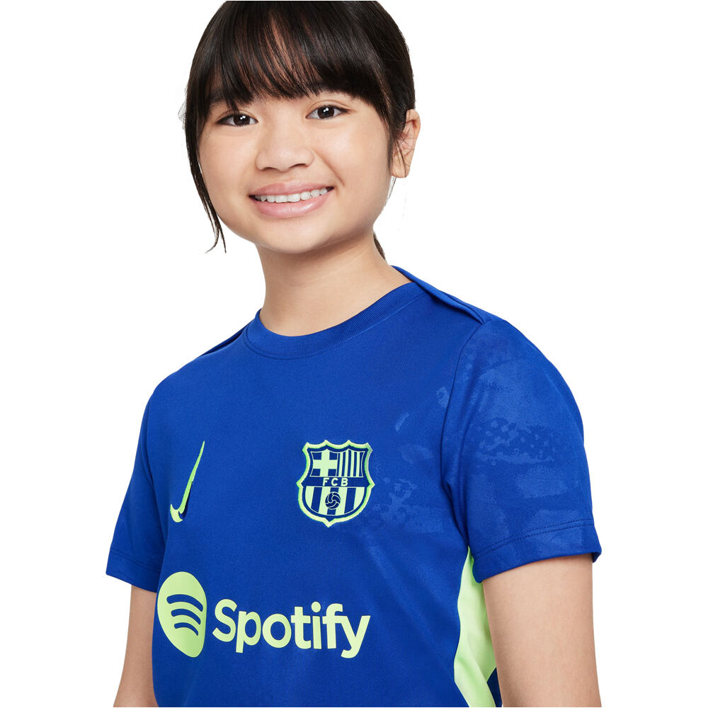 Nike camiseta entrenamiento niño BARCELONA 25 YNK DF ACDPR SS TOP K 3RPM vista detalle