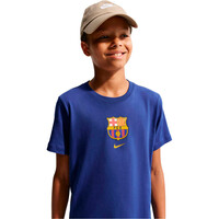 Nike camiseta entrenamiento niño BARCELONA 27 U NK CREST TEE AZ vista detalle