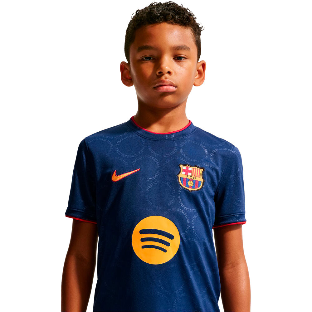 Nike camiseta entrenamiento niño BARCELONA 27 Y NK DF SS TOP K 3R PM vista detalle