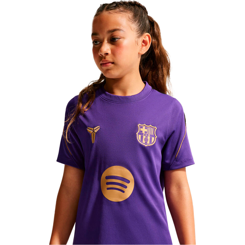 Nike camiseta entrenamiento niño BARCELONA 27 Y NK DF STRK SS TOP K AW vista detalle
