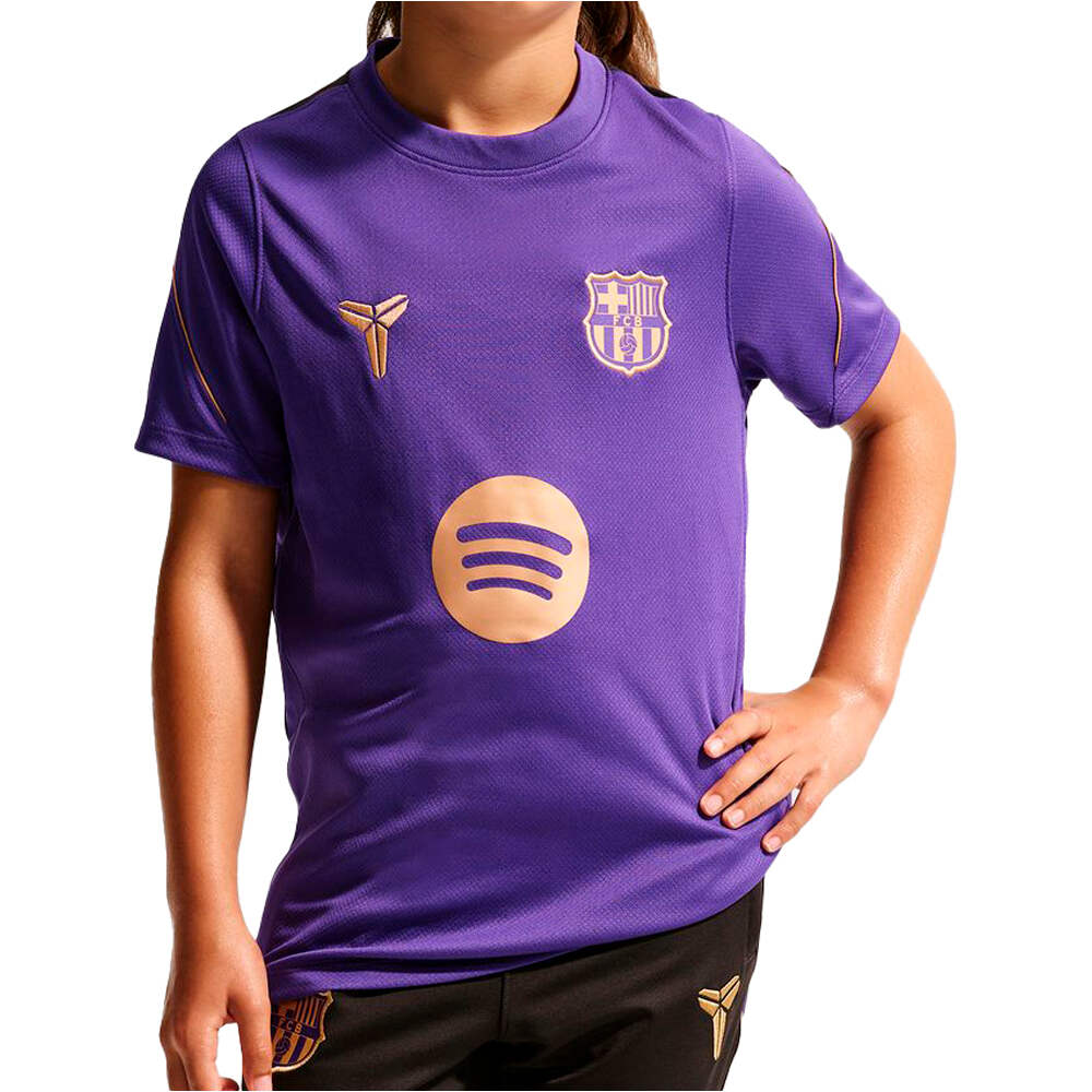 Nike camiseta entrenamiento niño BARCELONA 27 Y NK DF STRK SS TOP K AW vista frontal