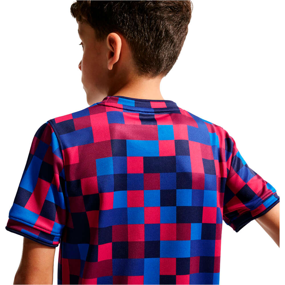 Nike camiseta entrenamiento niño BARCELONA 27 YNK DF SS TOP K HM PM vista trasera