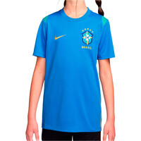 Nike camiseta entrenamiento niño BRASIL 26 Y NK DF ACDPR SS TOP K vista frontal