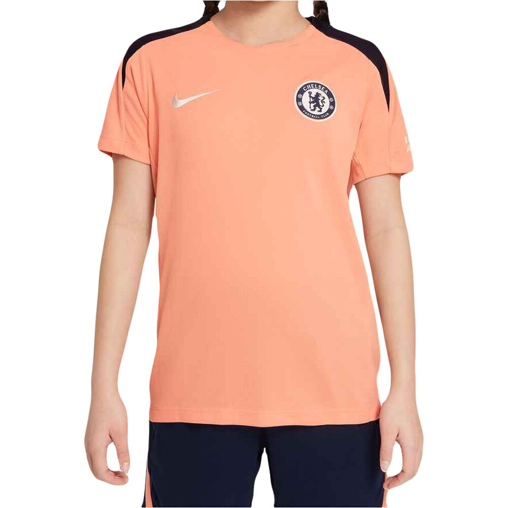 Nike camiseta entrenamiento niño CHELSEA 25 Y NK DF STRK SS TOP K SE vista frontal