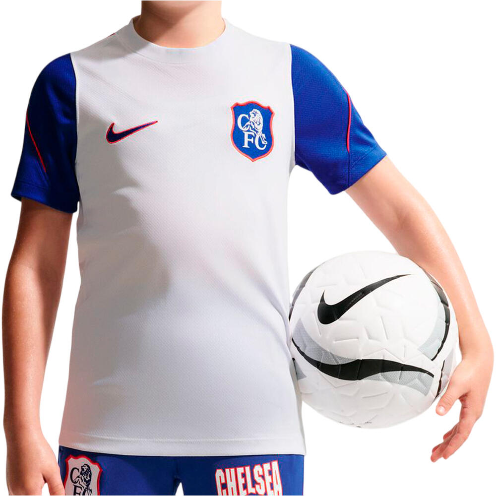 Nike camiseta entrenamiento niño CHELSEA 27 M NK DF STRK SS TOP K 3RD vista frontal