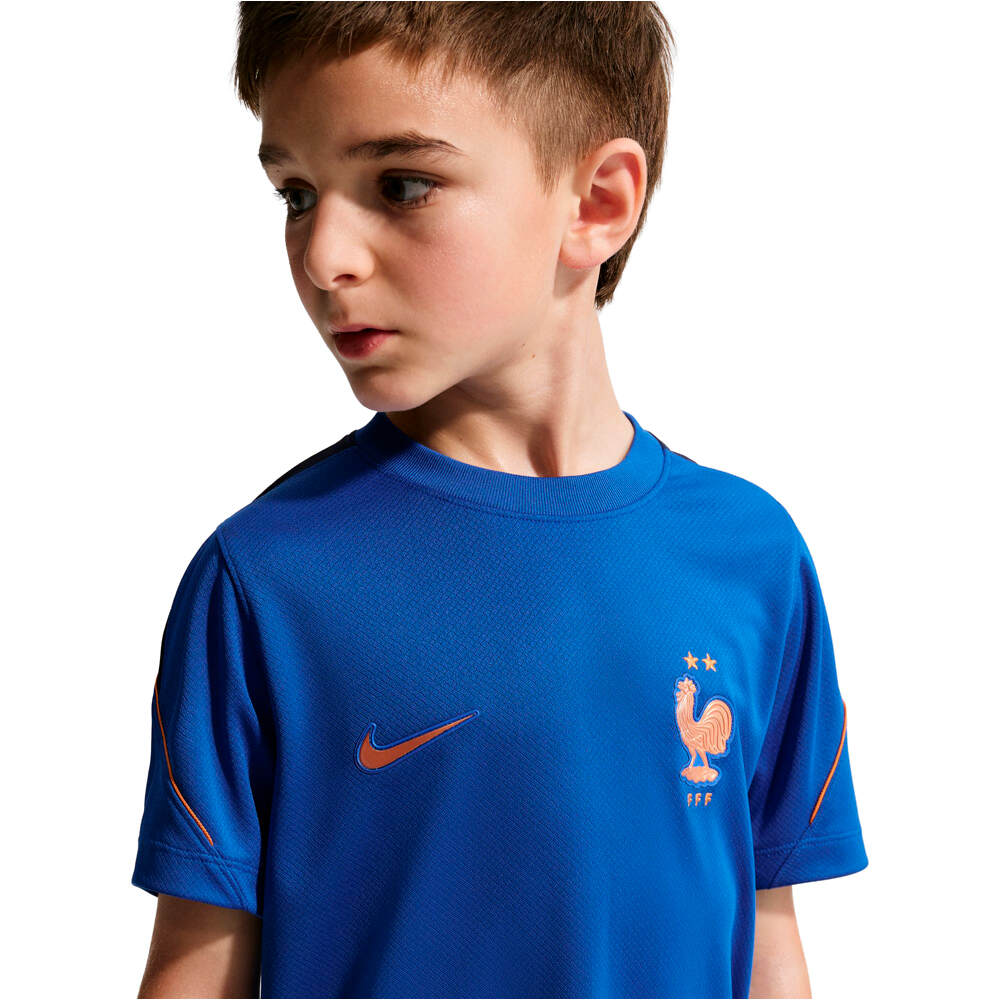 Nike camiseta entrenamiento niño FRANCIA 26 Y NK DF STRK SS TOP K vista detalle