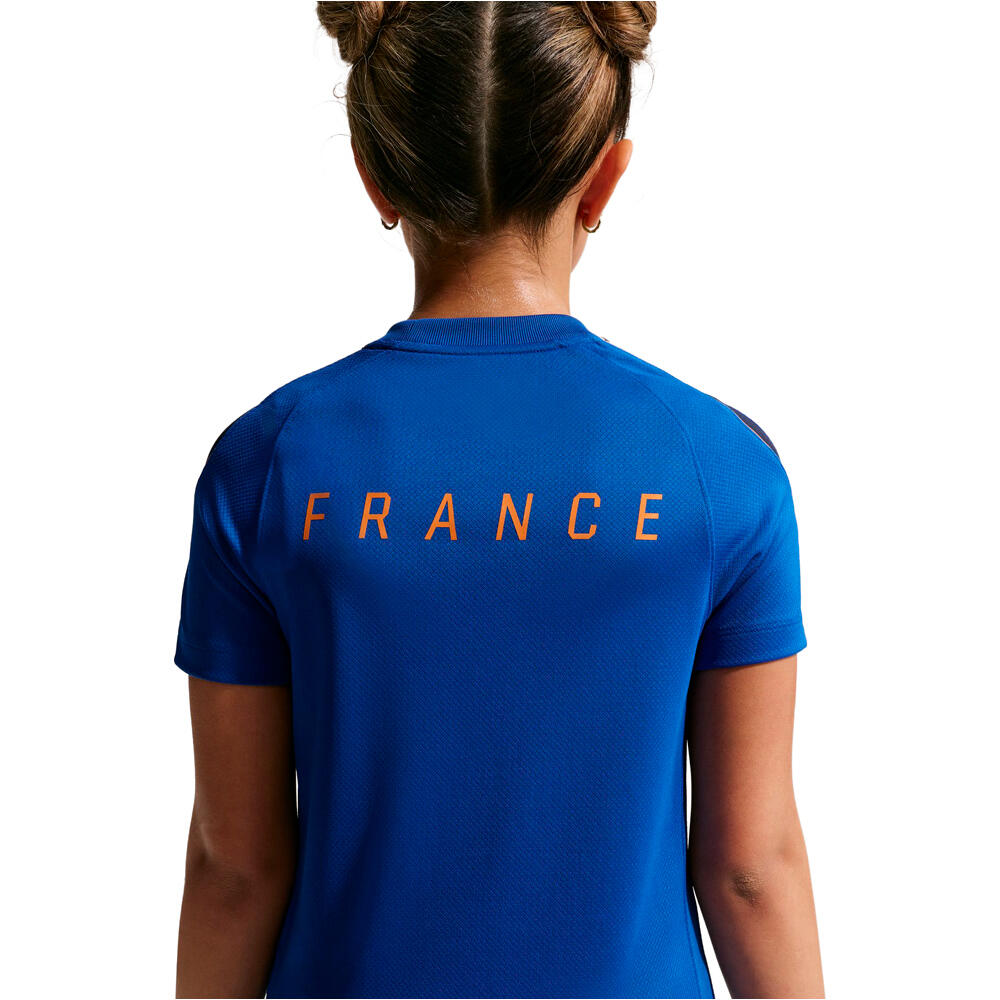 Nike camiseta entrenamiento niño FRANCIA 26 Y NK DF STRK SS TOP K vista trasera