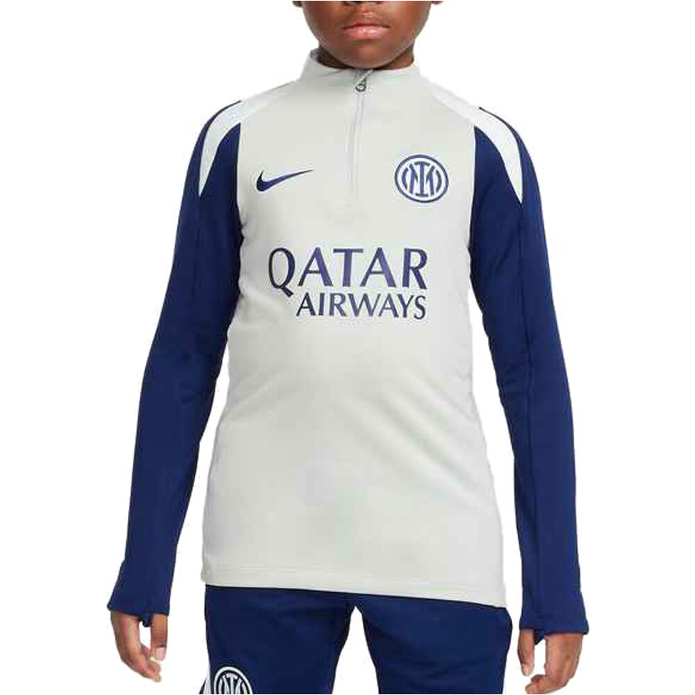 Nike camiseta entrenamiento niño INTER 25 Y NK DF STRK DRILL TOP K vista frontal