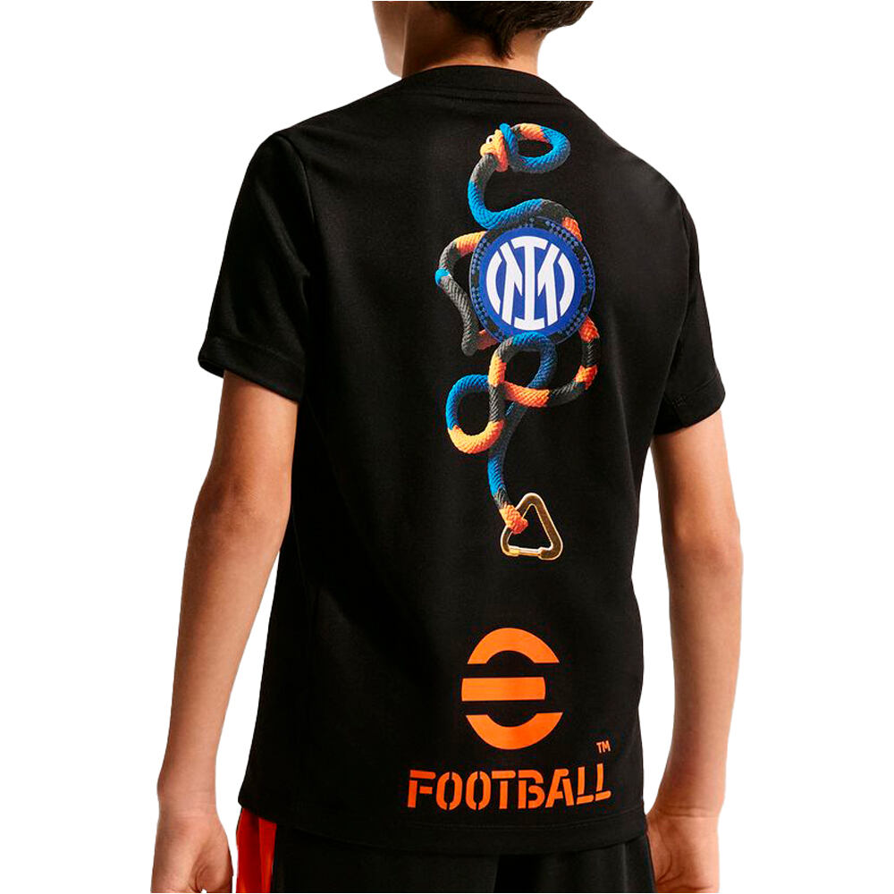 Nike camiseta entrenamiento niño INTER YNK DF ACDPR SSTOP PM SE vista trasera