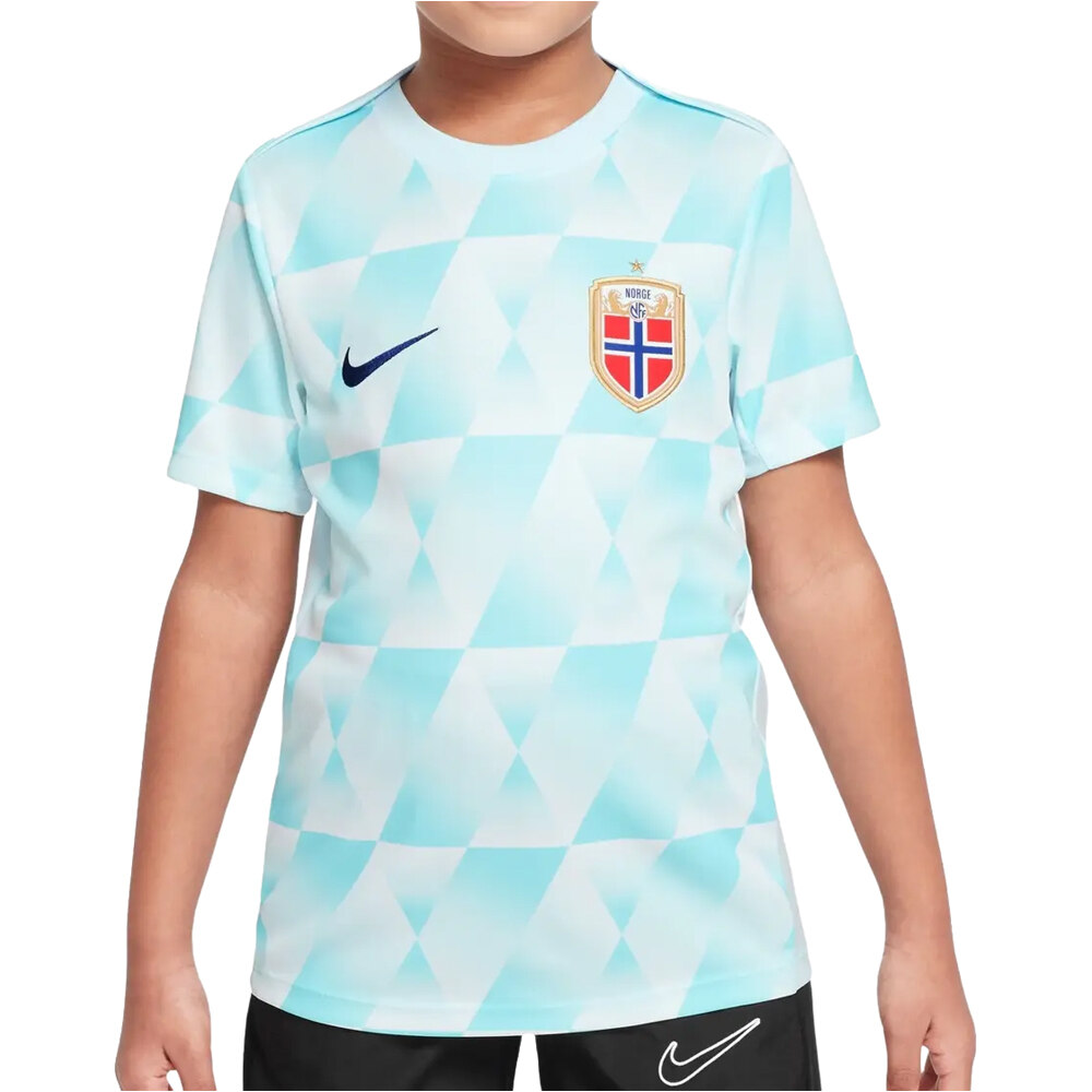 Nike camiseta entrenamiento niño NORUEGA 25 Y NK DF ACDPR SS TOP PM vista frontal