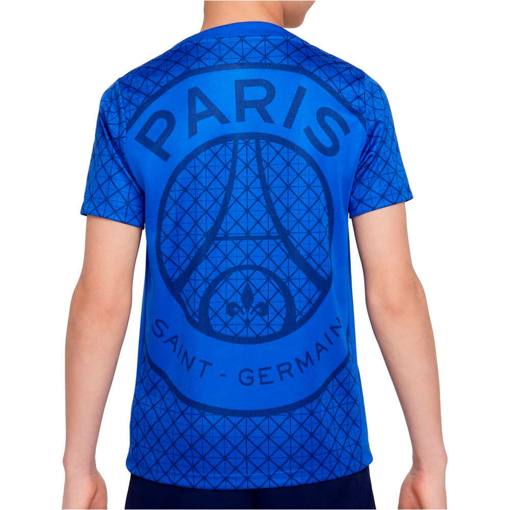 Nike camiseta entrenamiento niño PSG 25 YNK DF ACDPR SS TOP K HAPM vista trasera