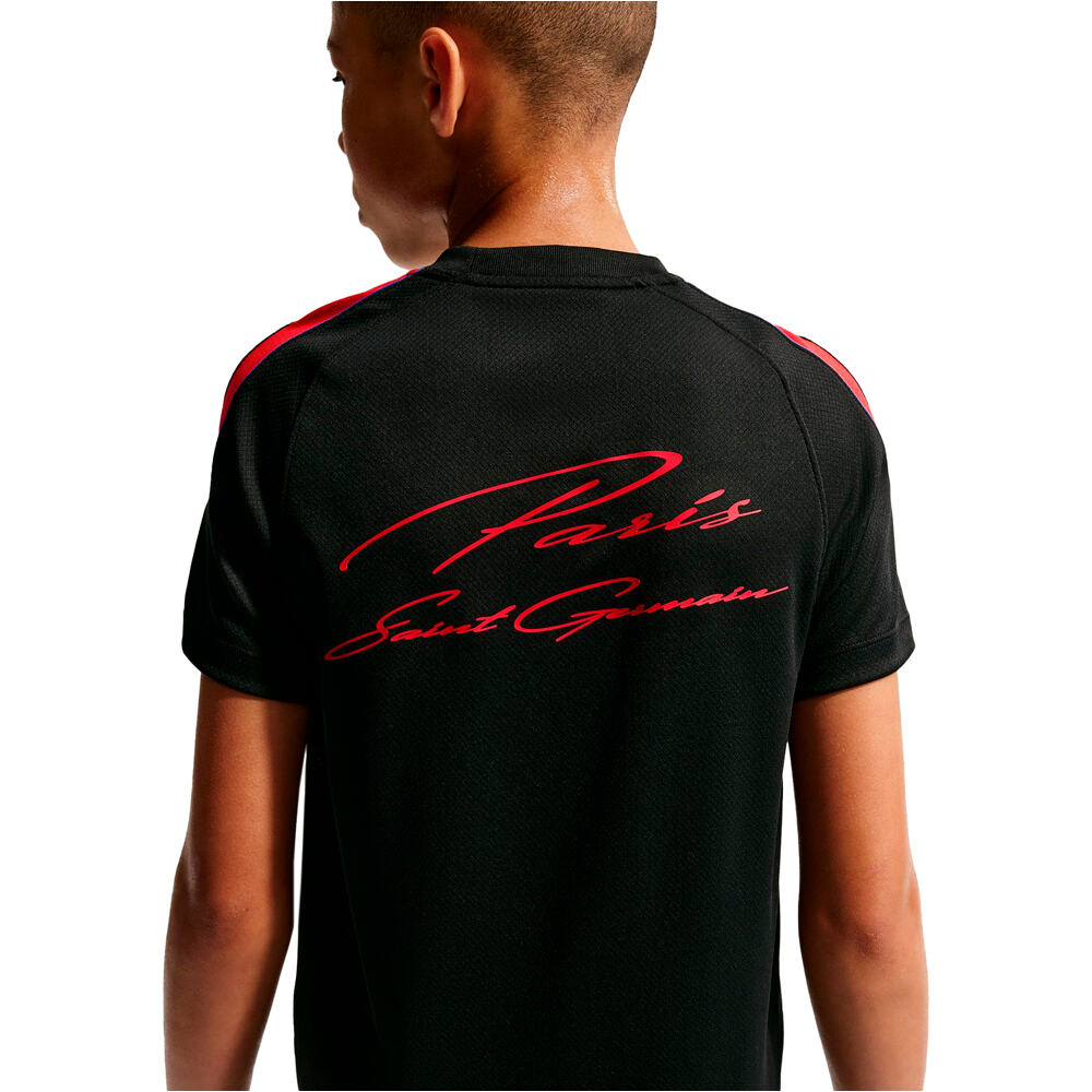 Nike camiseta entrenamiento niño PSG 27 Y NK DF STRK SS TOP K vista trasera