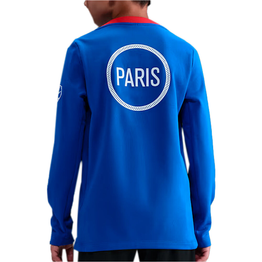 Nike camiseta entrenamiento niño PSG YNK DF ACDPR LS WARM K3RPM vista trasera