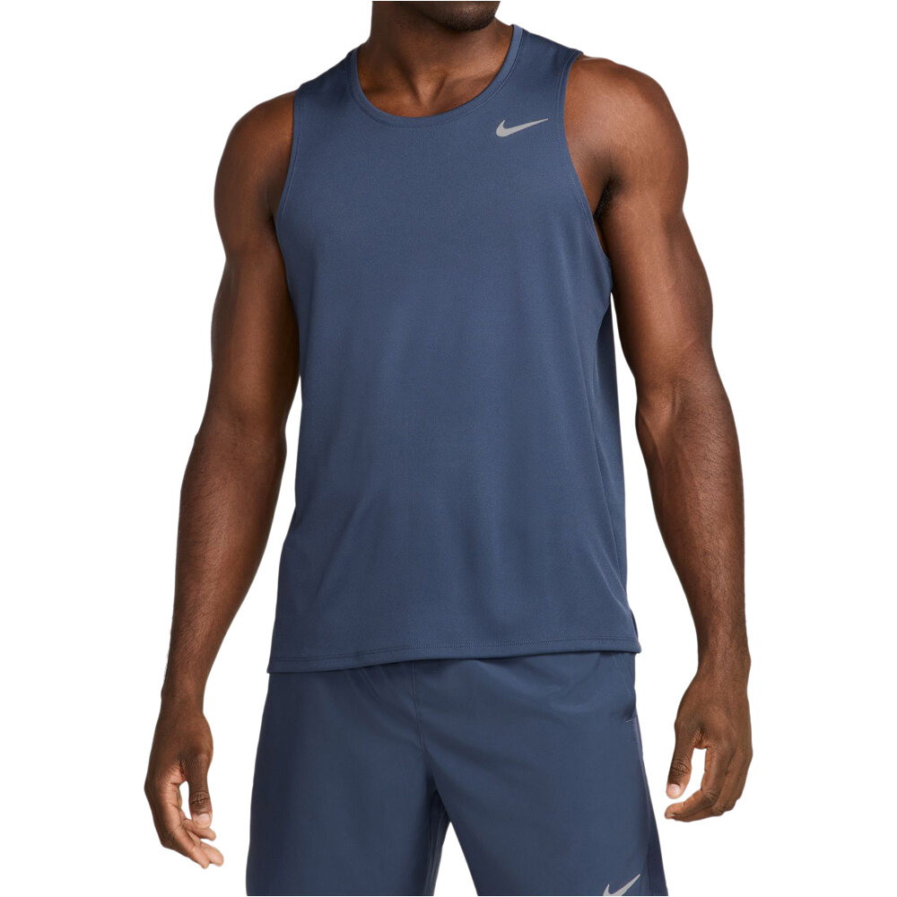 Nike camiseta entrenamiento tirantes hombre M NK DF MILER TANK vista frontal