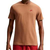 Nike camiseta manga corta hombre M NSW CLUB TEE vista frontal