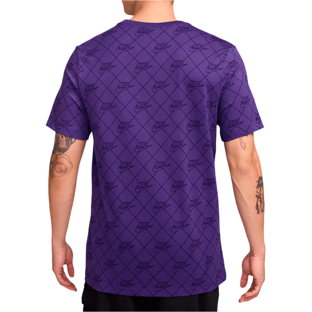 Nike camiseta manga corta hombre M NSW TEE AOP SSNL CLUB vista trasera