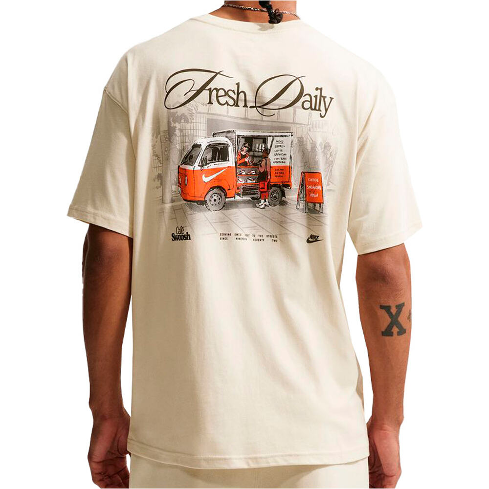 Nike camiseta manga corta hombre U NSW TEE LSE CAFE SWOOSH VAN vista trasera