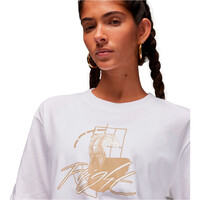 Nike camiseta manga corta mujer W J GF SS TEE GFX vista detalle