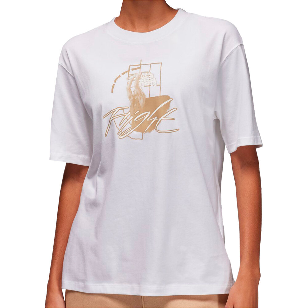 Nike camiseta manga corta mujer W J GF SS TEE GFX vista frontal