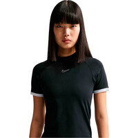 Nike camiseta manga corta mujer W NK SS FITTED TOP GLS vista detalle