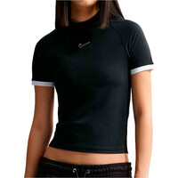Nike camiseta manga corta mujer W NK SS FITTED TOP GLS vista frontal