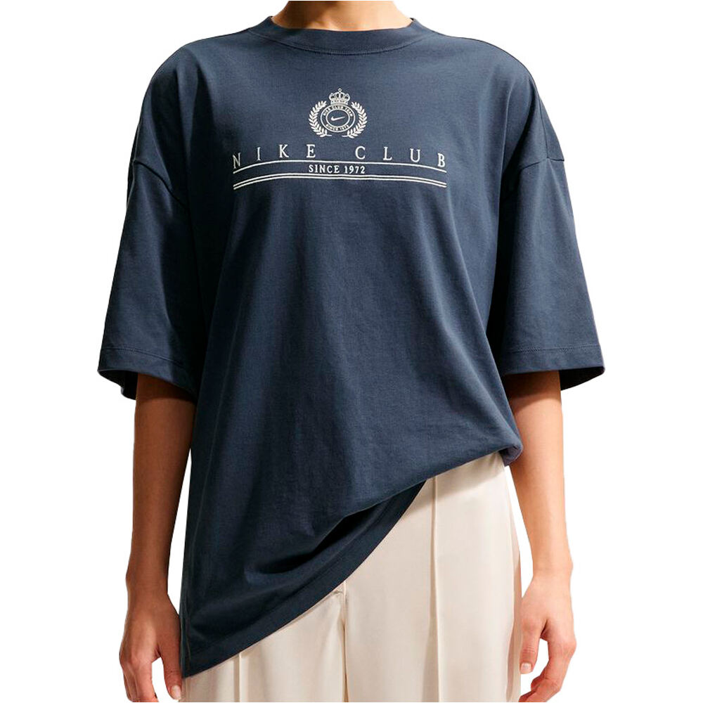 Nike camiseta manga corta mujer W NSW CLASSIC SS TEE CNTRY CLB vista frontal