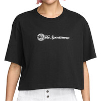 Nike camiseta manga corta mujer W NSW CLUB SS CROP TEE CC vista frontal