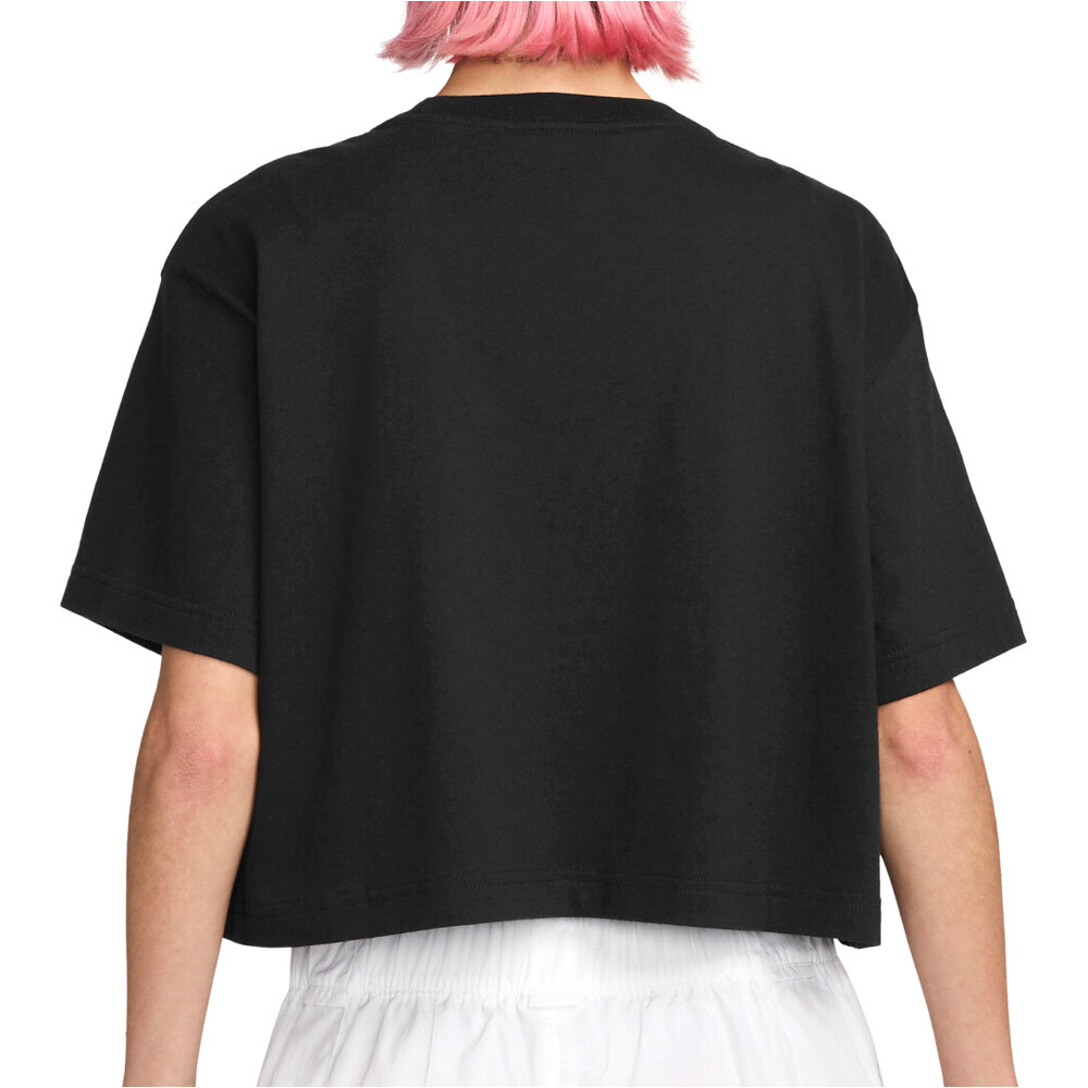Nike camiseta manga corta mujer W NSW CLUB SS CROP TEE CC vista trasera