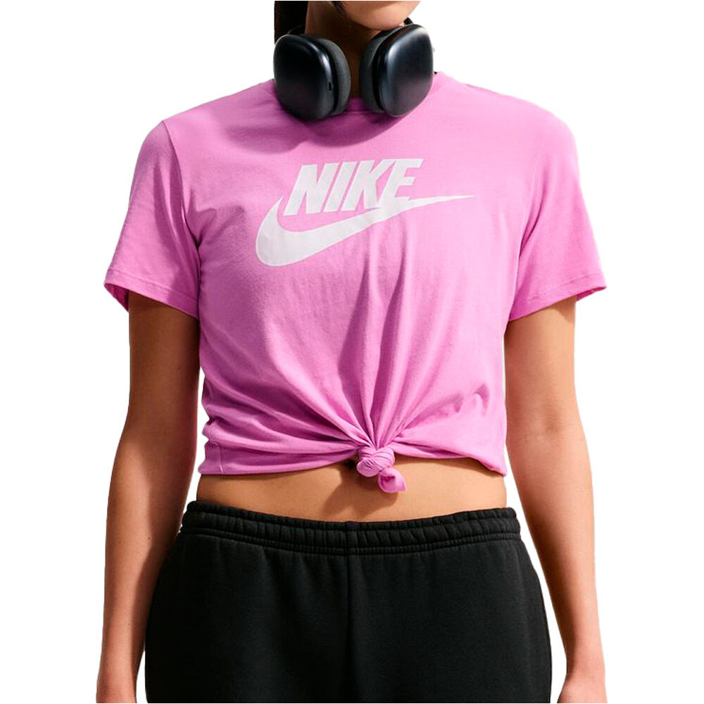 Nike camiseta manga corta mujer W NSW CLUB SS TEE ICN FTRA vista frontal