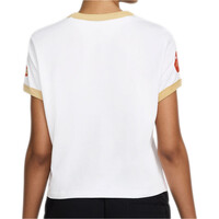 Nike camiseta manga corta mujer W NSW CLUB SS TEE MOTO RGR vista trasera