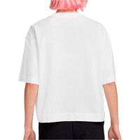 Nike camiseta manga corta mujer W NSW LUXE SS TEE BOXY vista trasera