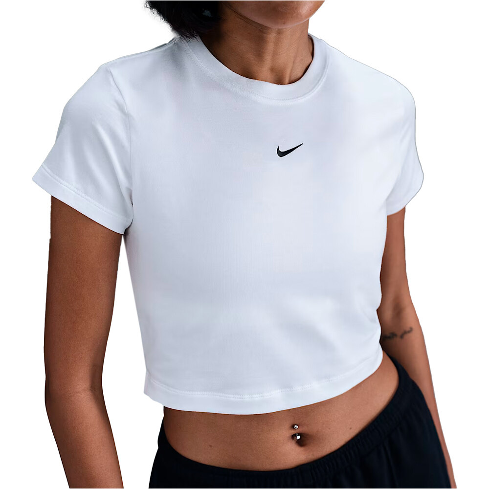 Nike camiseta manga corta mujer W NSW NK CHLL KNT CRP vista frontal