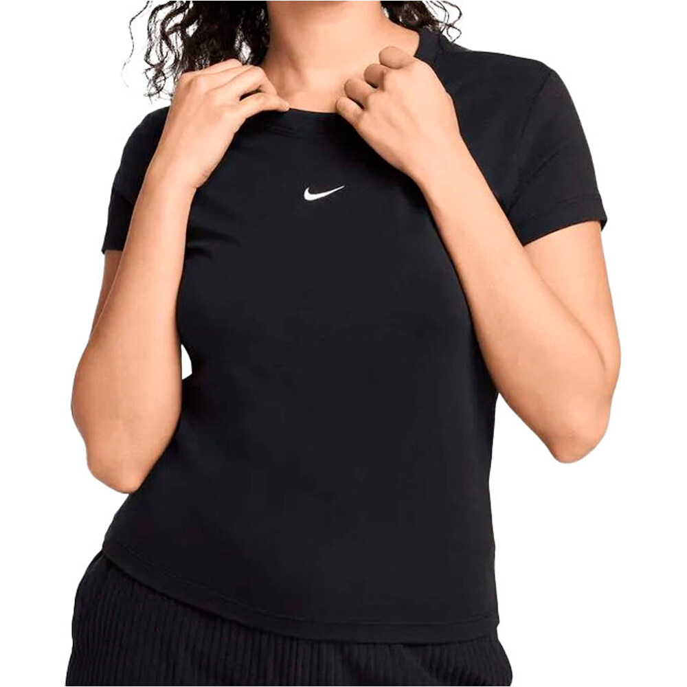 Nike camiseta manga corta mujer W NSW NK CHLL KNT MD CRP vista frontal