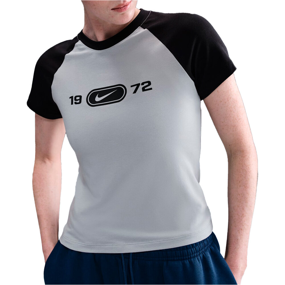 Nike camiseta manga corta mujer W NSW NK CHLL KNT TEE RGLN vista frontal