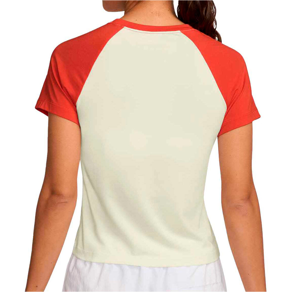 Nike camiseta manga corta mujer W NSW NK CHLL KNT TEE RGLN vista trasera