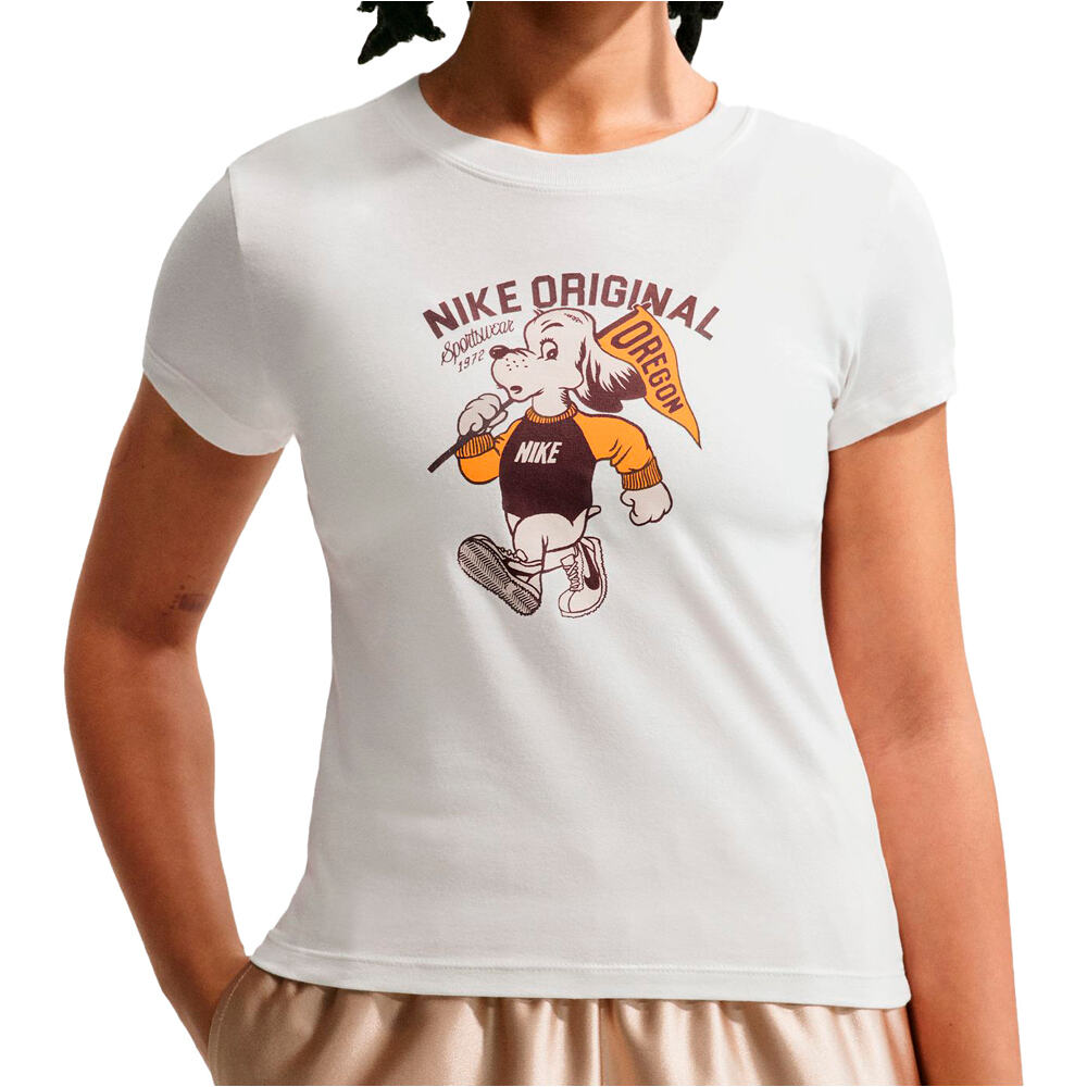 Nike camiseta manga corta mujer W NSW NK CHLLKNT MDCRP TEE MSC vista detalle