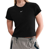 Nike camiseta manga corta mujer W NSW RIB  TGHT SS TEE vista frontal