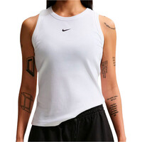 Nike camiseta manga corta mujer W NSW RIB TIGHT TANK vista frontal