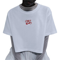 Nike camiseta manga corta mujer W NSW SS CROP TEE IWD vista frontal