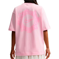 Nike camiseta manga corta mujer W NSW SS TEE OS JDI SCRIPT vista trasera