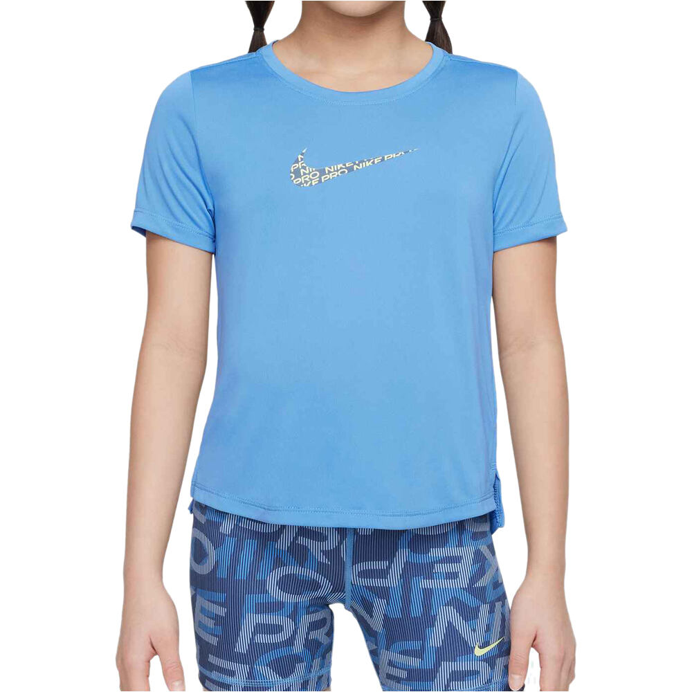 Nike camiseta manga corta niña G NK DF ONE SS TOP SPORT VNR vista frontal