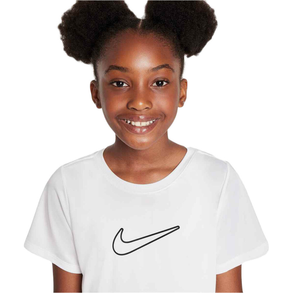 Nike camiseta manga corta niña G NK DF ONE STD SS TOP HBR vista detalle