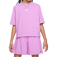 Nike camiseta manga corta niña G NSW SS TOP JSY LBR vista frontal
