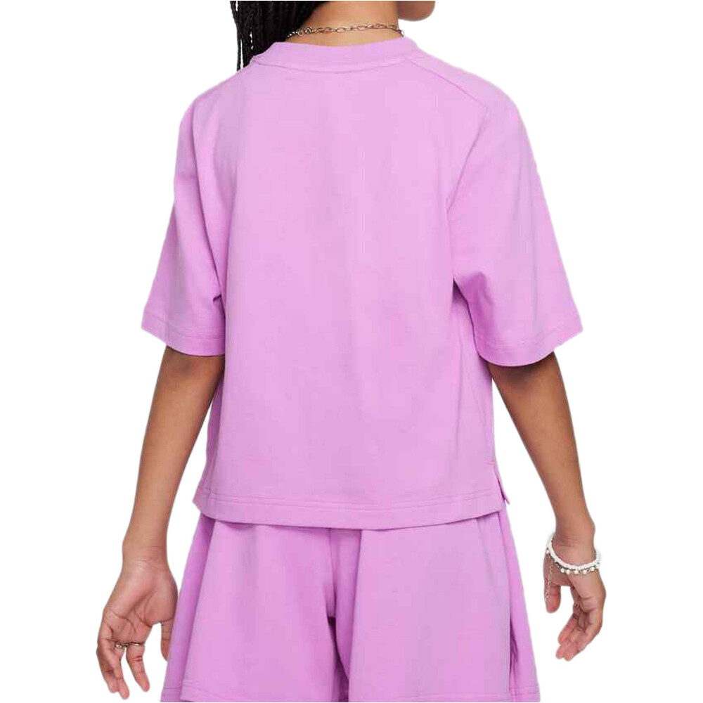 Nike camiseta manga corta niña G NSW SS TOP JSY LBR vista trasera