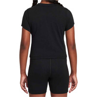 Nike camiseta manga corta niña G NSW TEE SS SLIM MOD CROP vista trasera