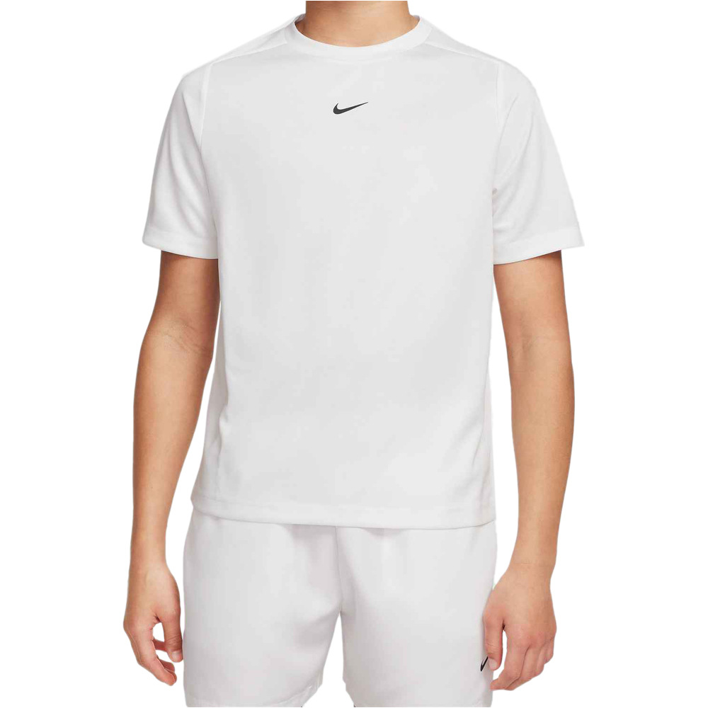 Nike camiseta manga corta niño B NK DF MULTI SS  TOP LBR HTHR vista frontal