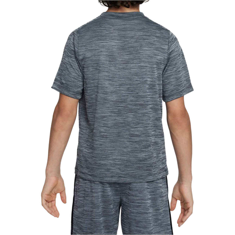Nike camiseta manga corta niño B NK DF MULTI SS  TOP LBR HTHR vista trasera