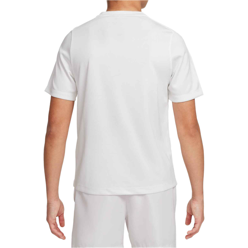 Nike camiseta manga corta niño B NK DF MULTI SS  TOP LBR HTHR vista trasera