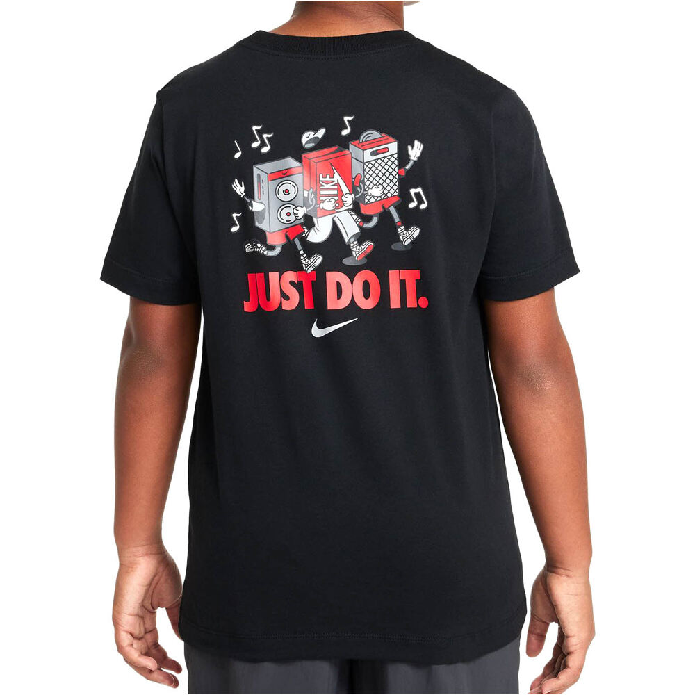 Nike camiseta manga corta niño K NSW TEE BOXY 1 JDI MUSIC vista trasera